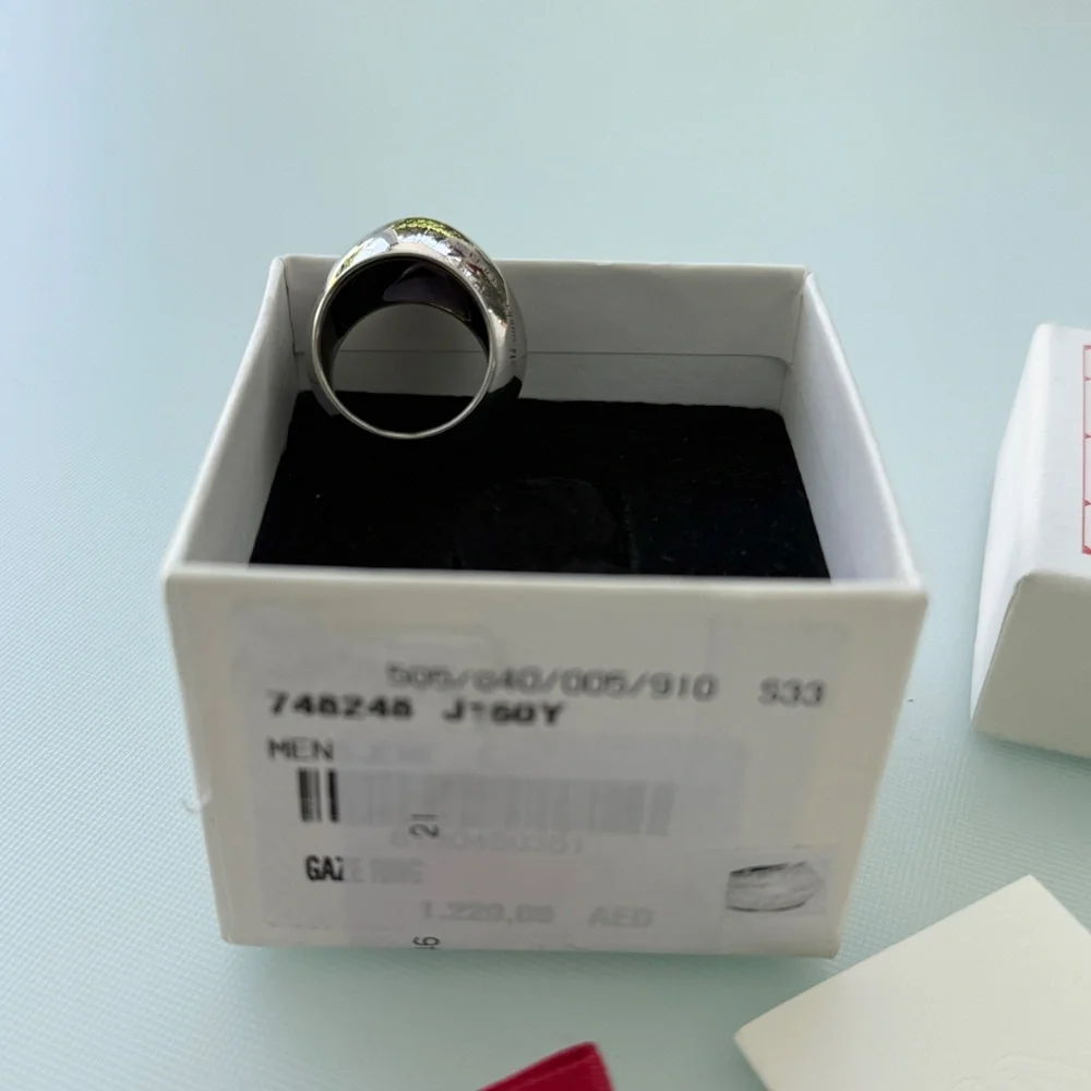Alexander McQueen‎ Men's Gaze Ring 748248, Size 21